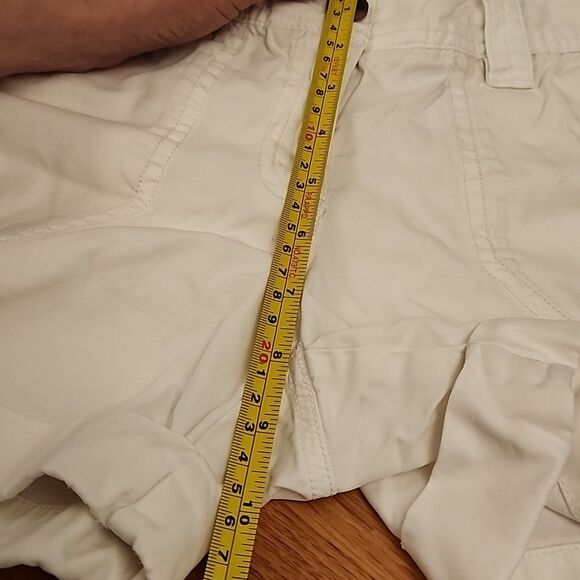 Lands' End Authentic Fit Sz 0 shorts Beige 100% Cotton Preppy Summer Beach wear - Picture 8 of 11